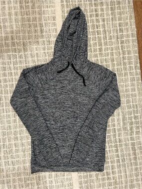 Outdoor Voices Charcoal Heather Hooded Pullover